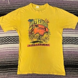 Beetle wagon vintage single stitch T shirt yellow